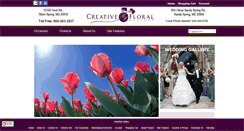 Desktop Screenshot of mycreativefloral.com