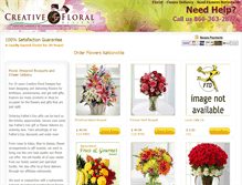 Tablet Screenshot of mycreativefloral.co